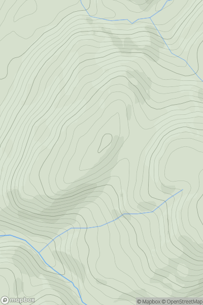 Thumbnail image for Foel Fawr [Aberystwyth to Welshpool] [SN694953] showing contour plot for surrounding peak